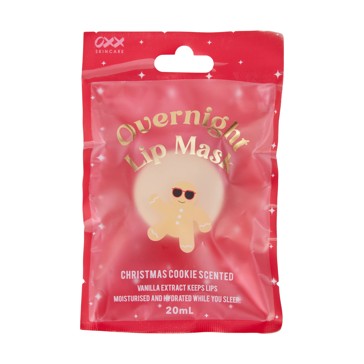 Overnight Lip Mask 20ml, Christmas Cookie Scented and Vanilla Extract - OXX Skincare