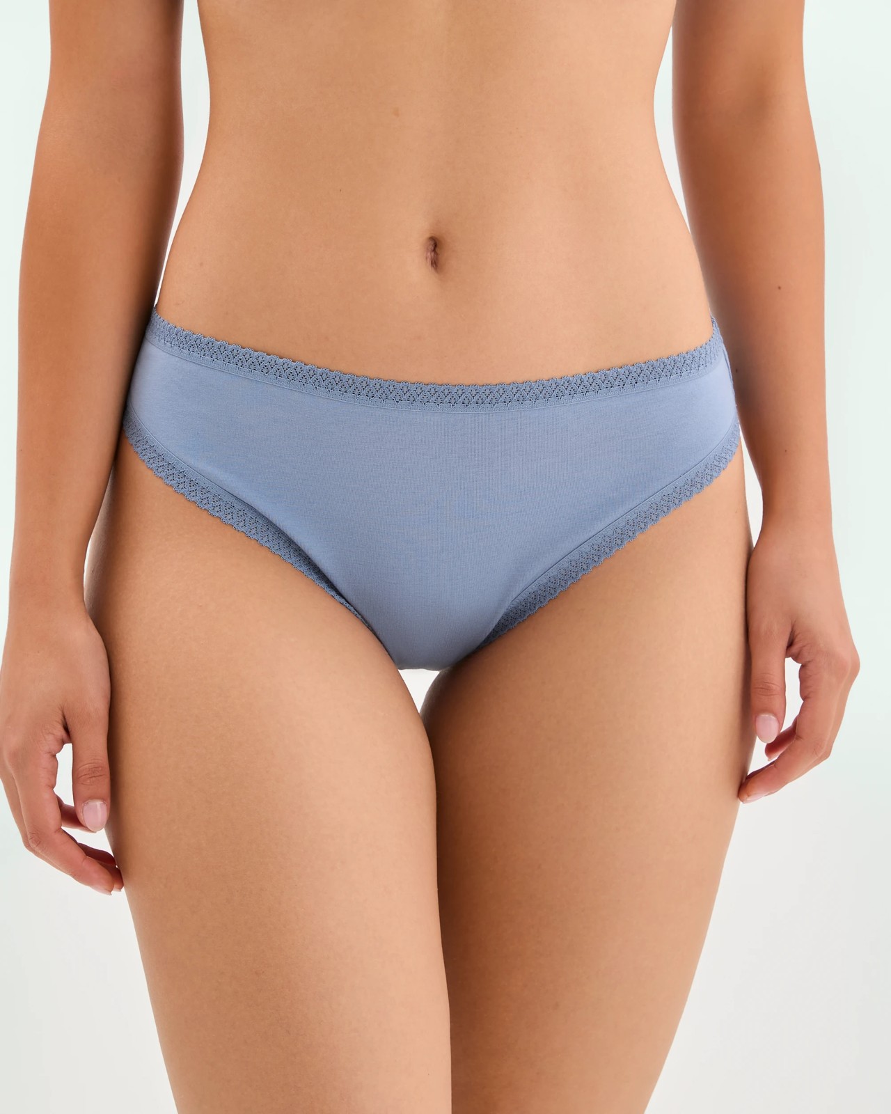 Australian Cotton 5 Pack Elevated High Cut Briefs - Blues Floral 3 of 4