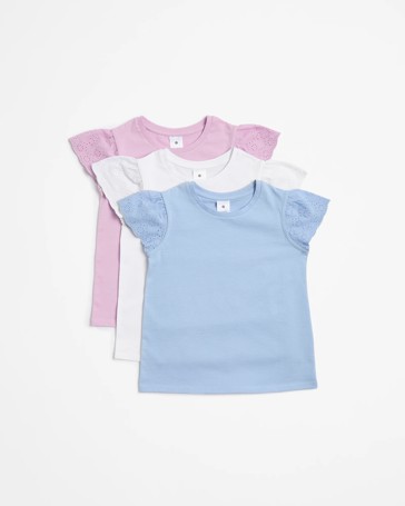 Frill tops Set 3 - 4yrs (pack of 3) main image 0