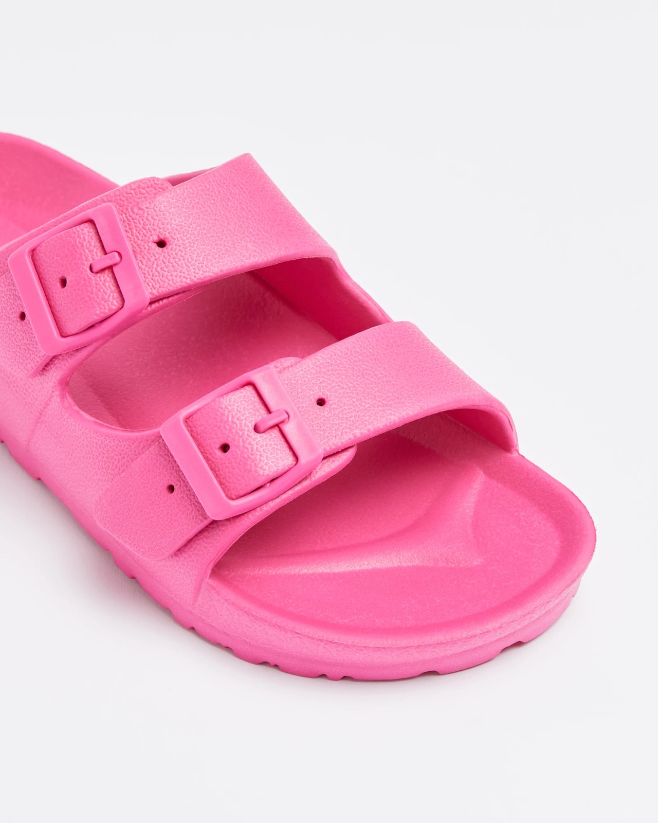 Kids Youth EVA Double Buckle Sandals - Fuschia | Target Australia