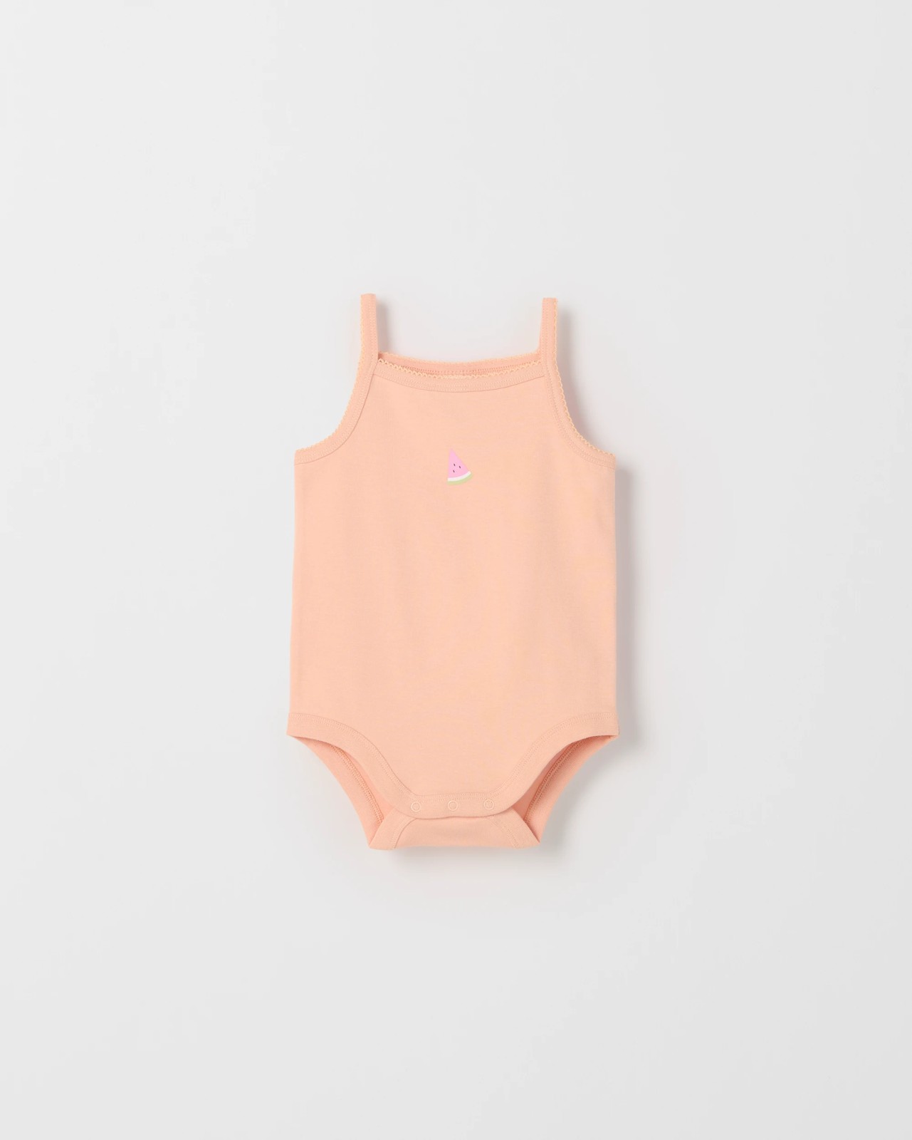 Baby 3 Pack Strappy Rib Sleeveless Bodysuits 4 of 5