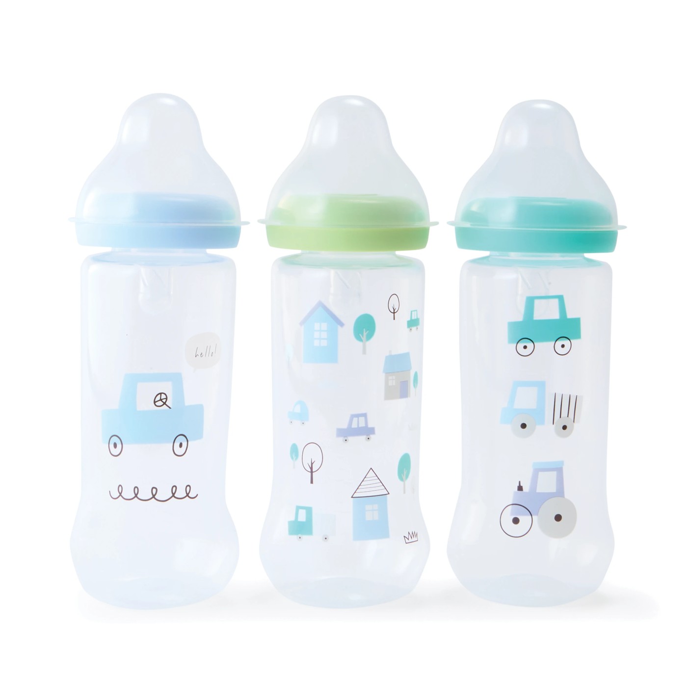 Anko 3 Pack Narrow Neck Bottles - Assorted 2 of 4