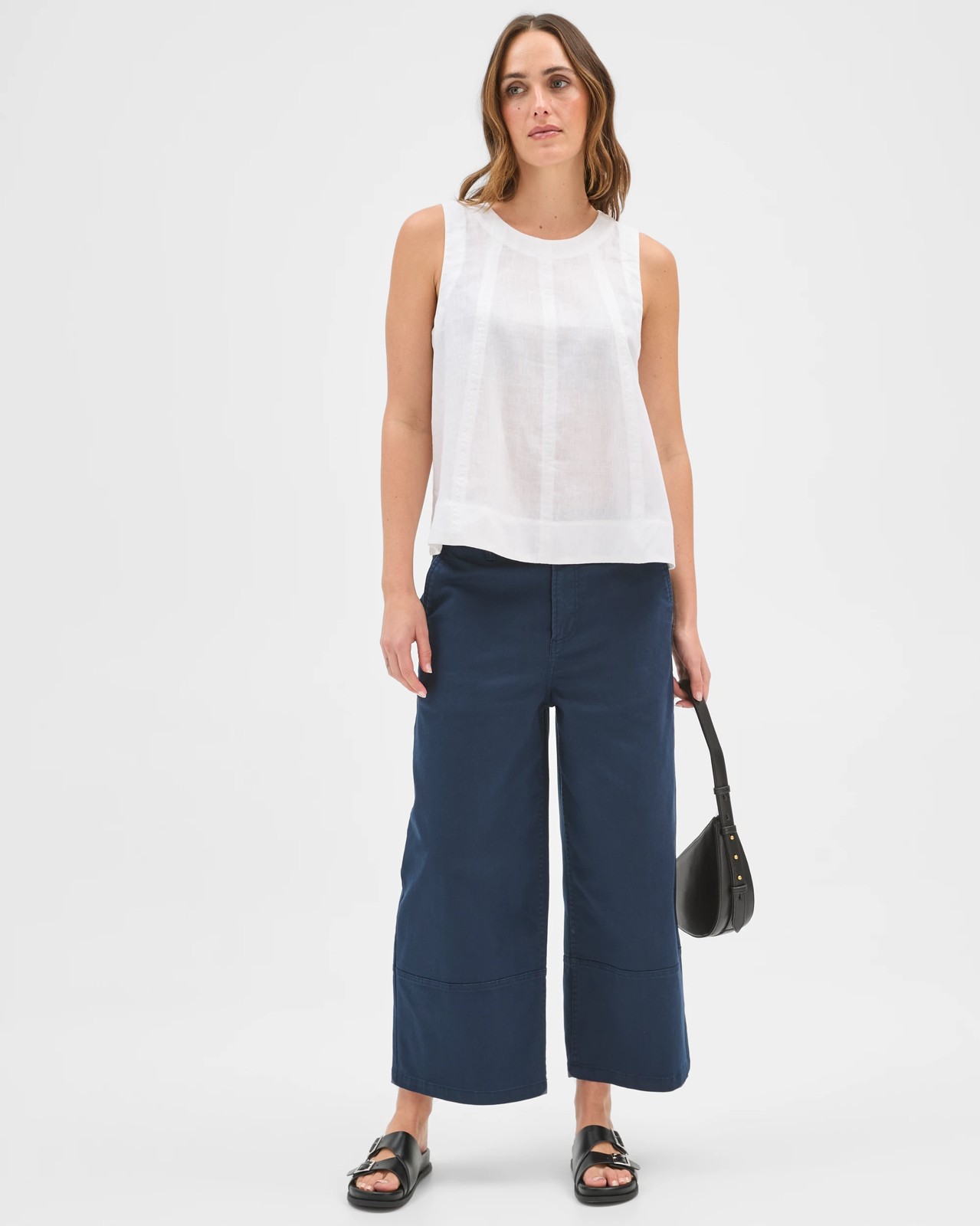 European Linen Swing Tank Top - White 2 of 6