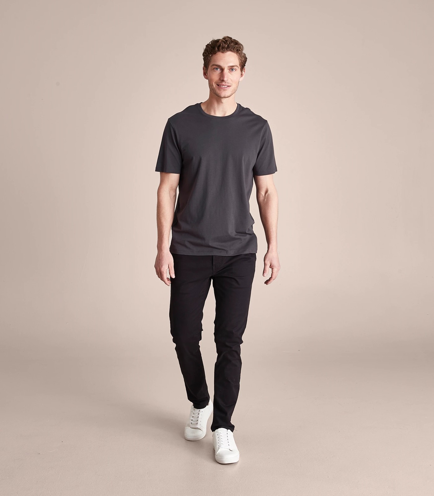 Supima Cotton T-Shirt - Charcoal / Grey | Target Australia