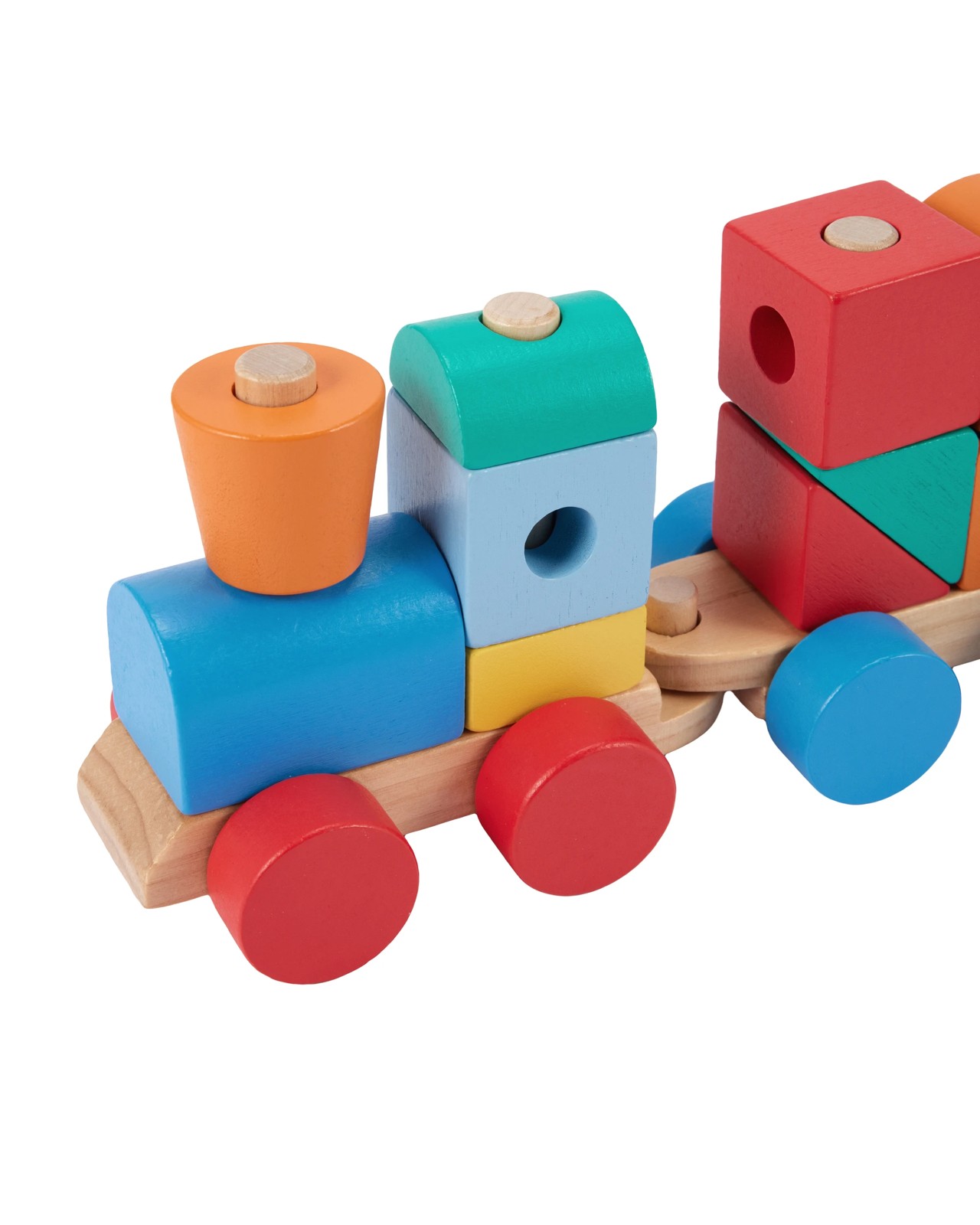 Anko Wooden Block Train Playset 3 of 6