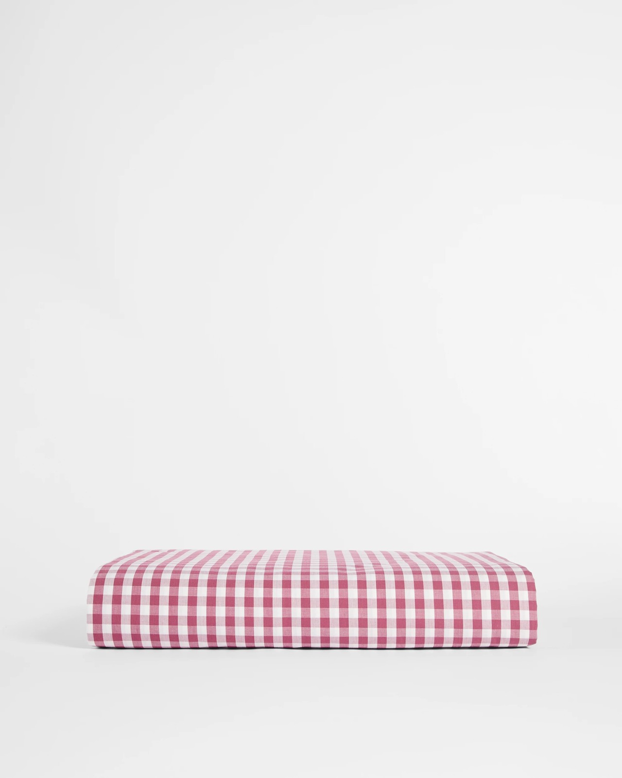 Gingham Australian Cotton Mix & Match Fitted Sheet - Vintage Rose 3 of 4