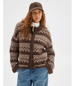 Long Sleeve Fairisle Cardigan