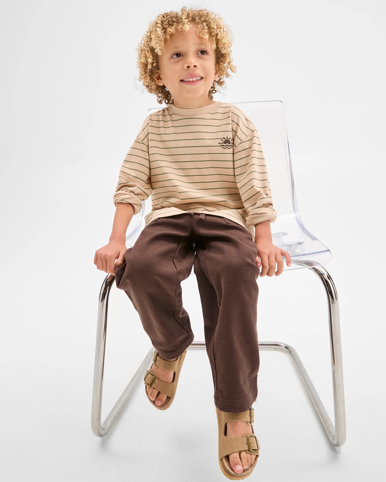 Australian Cotton Blend Everyday Pants - Brown 3 of 6