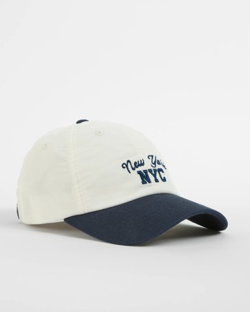Fine Cord Embroidered Cap
