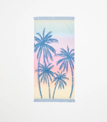 Jacquard Beach Towel - Arlie Tie-Dye Palm