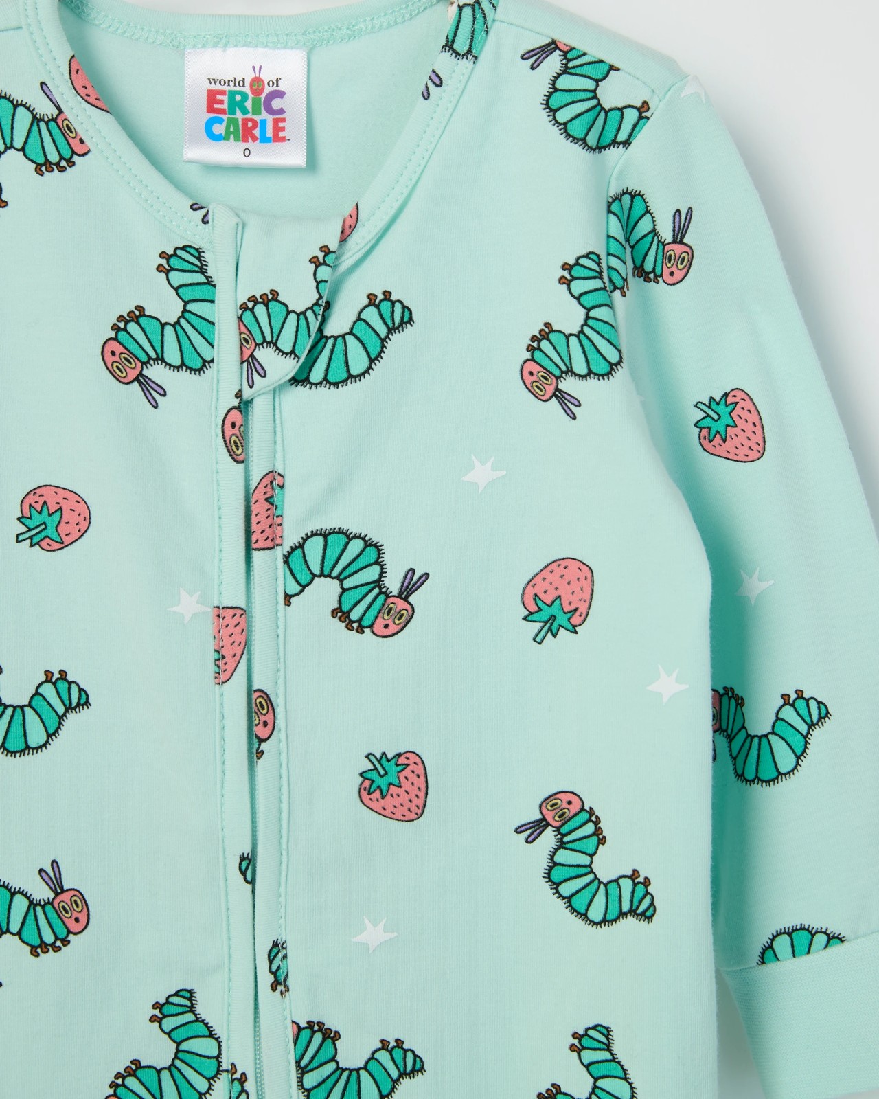 The Very Hungry Caterpillar Organic Cotton Baby Zip Coverall 2 of 2