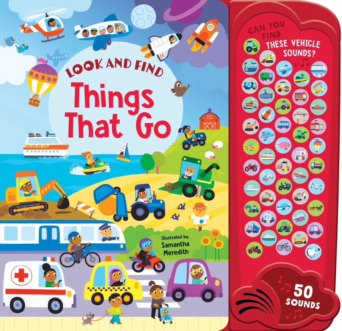 Look & Find - 50-Button Mega Sound Book - Things That Go | Target Australia