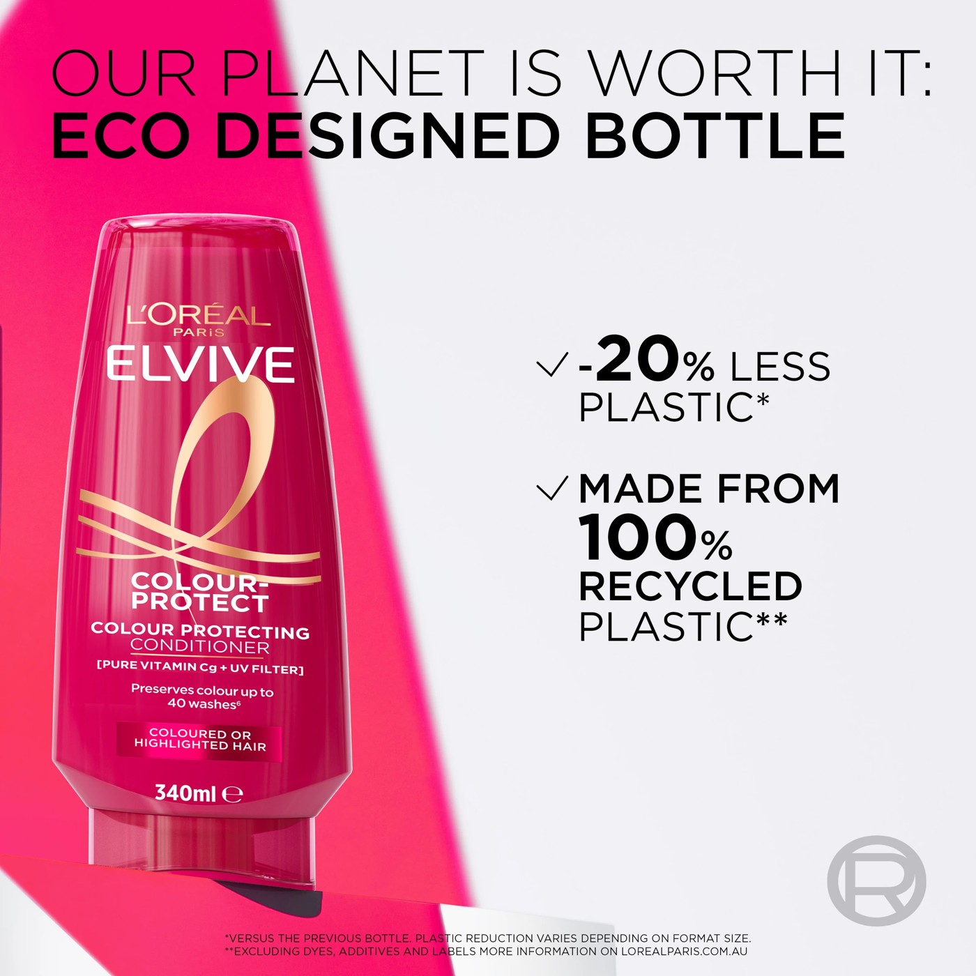 L'Oreal Paris Elvive Colour Protect Shampoo 340ml - Pure Vitamin Cg and UV Filter 3 of 3