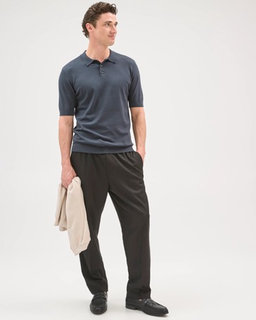 Preview Short Sleeve Knitwear Polo Top