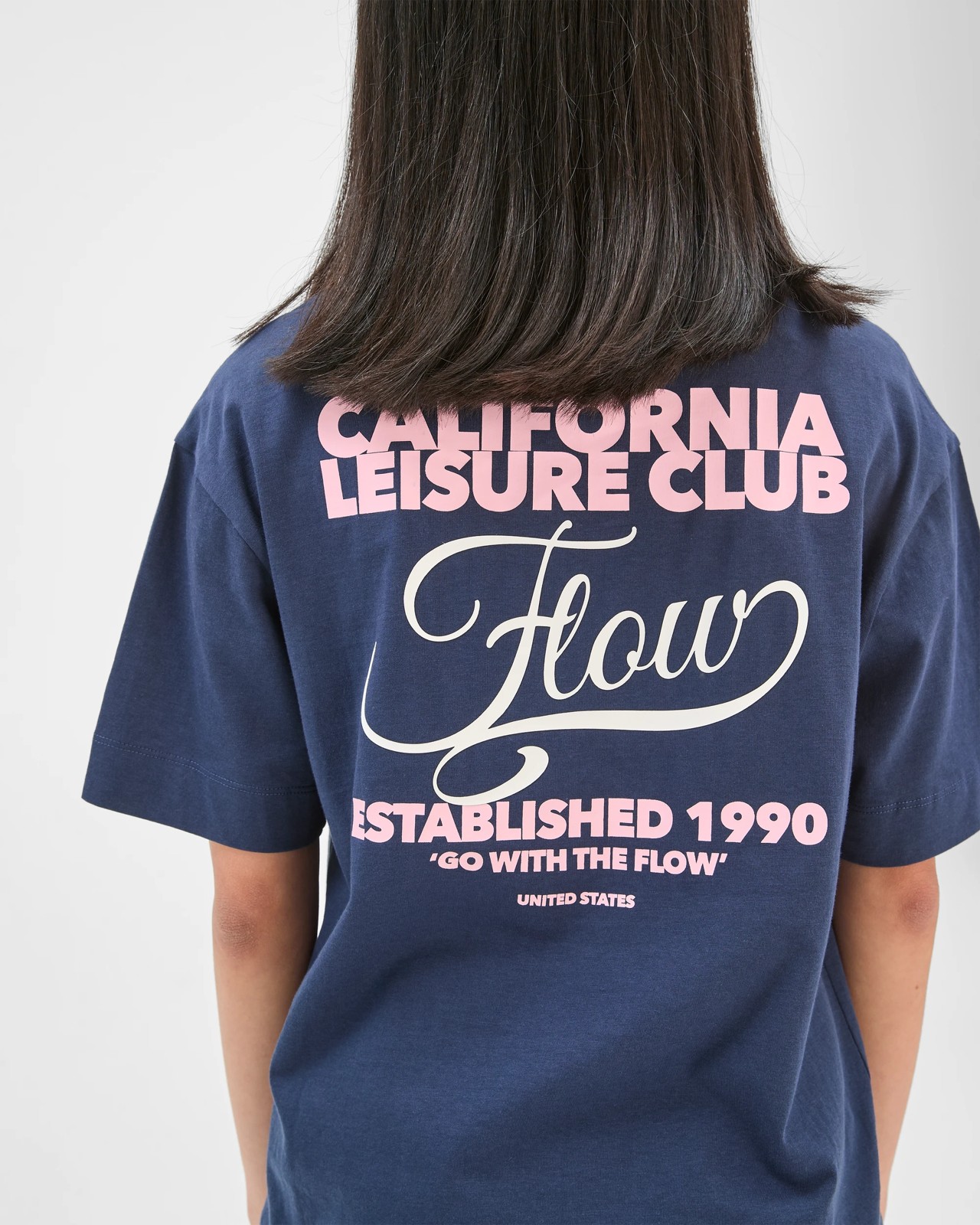 Australian Cotton Oversized T-Shirt - Navy California Club 6 of 6