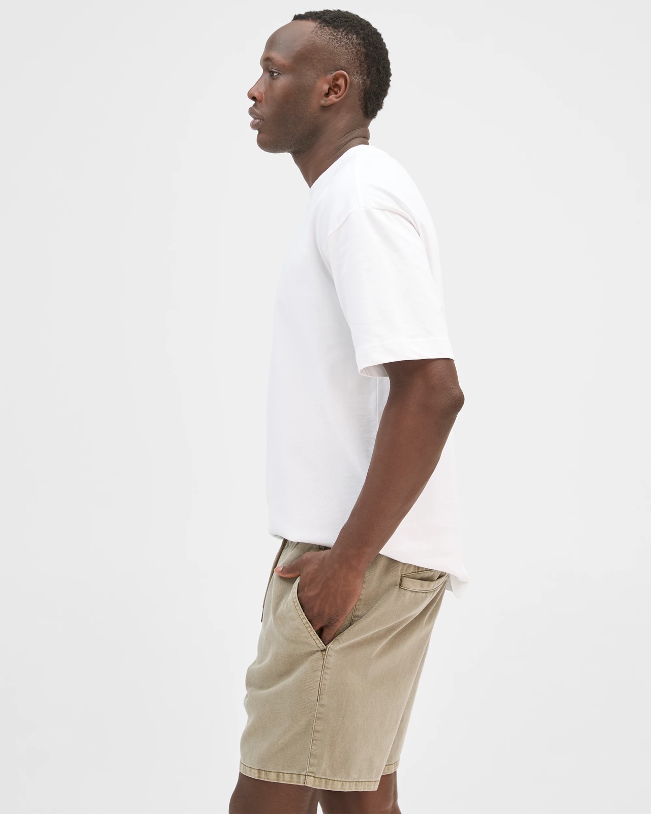 Commons Australian Cotton Twill Volley Shorts - Capers 5 of 6