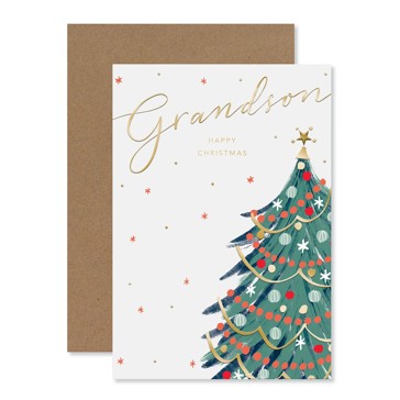 Grandson Christmas Tree Christmas Card - Hallmark