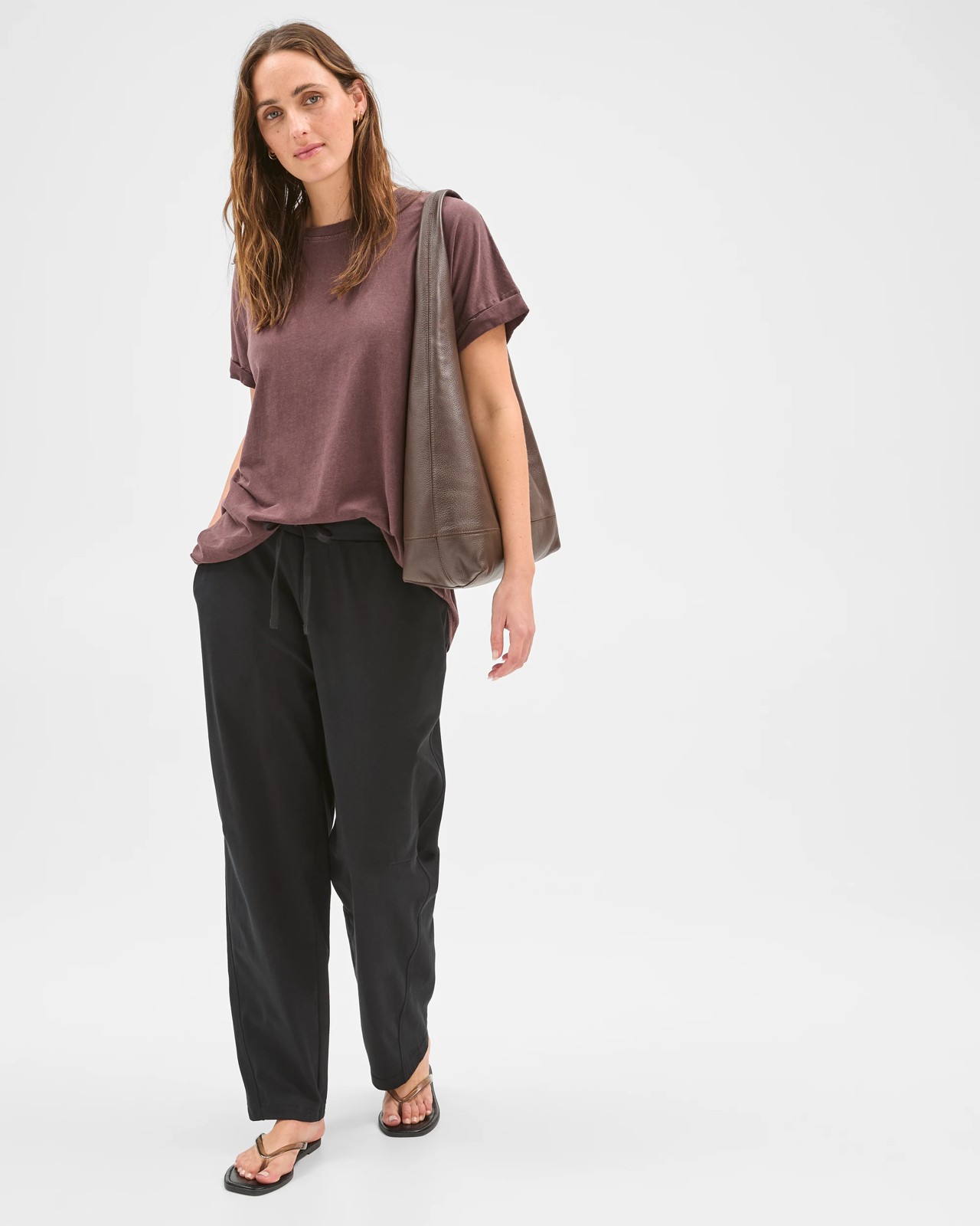 Australian Cotton Double Jersey Tapered Pants 2 of 5