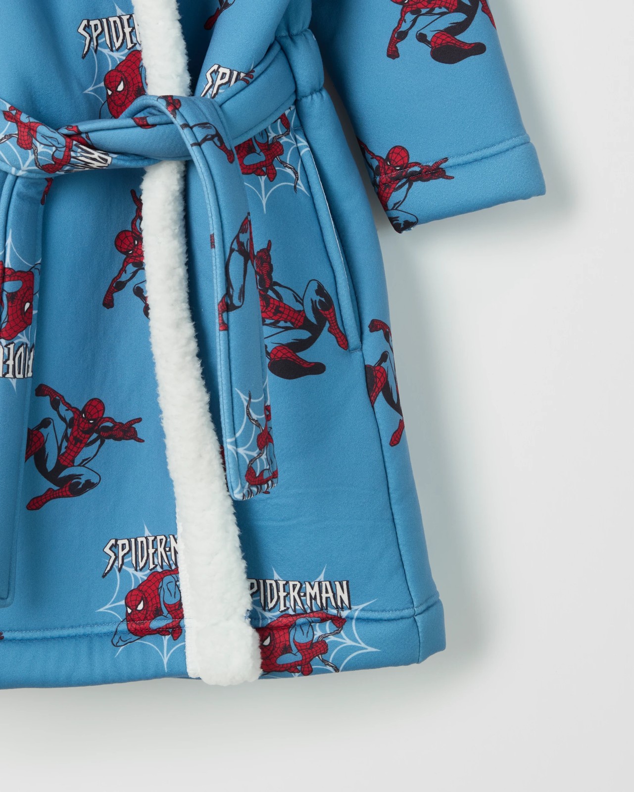 Younger Boys Marvel Spider-Man Sherpa Dressing Gown 2 of 2
