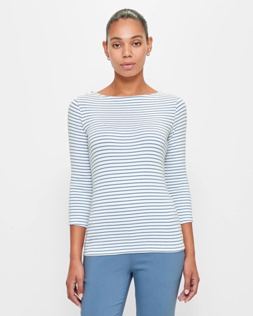 Isabel Boat Neck Top - Preview