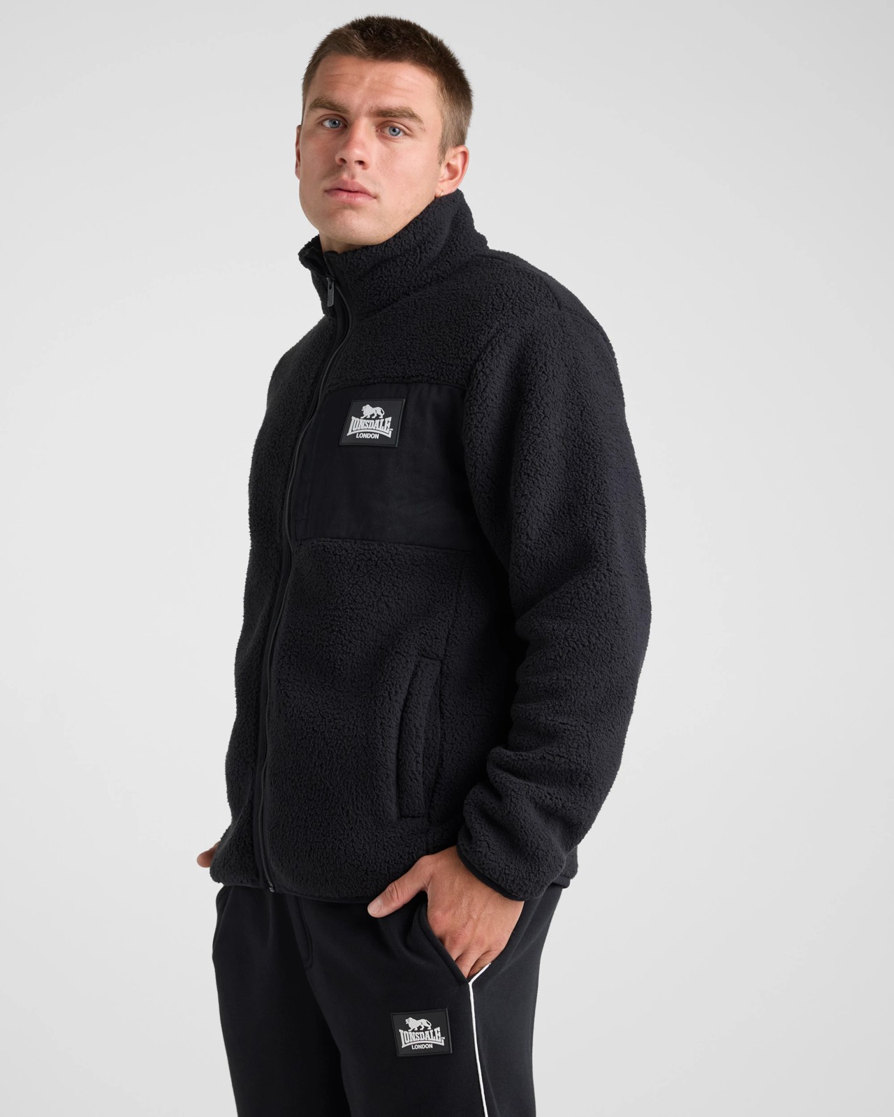 Lonsdale Men’s Sherpa Zip Thru Jacket 2 of 4