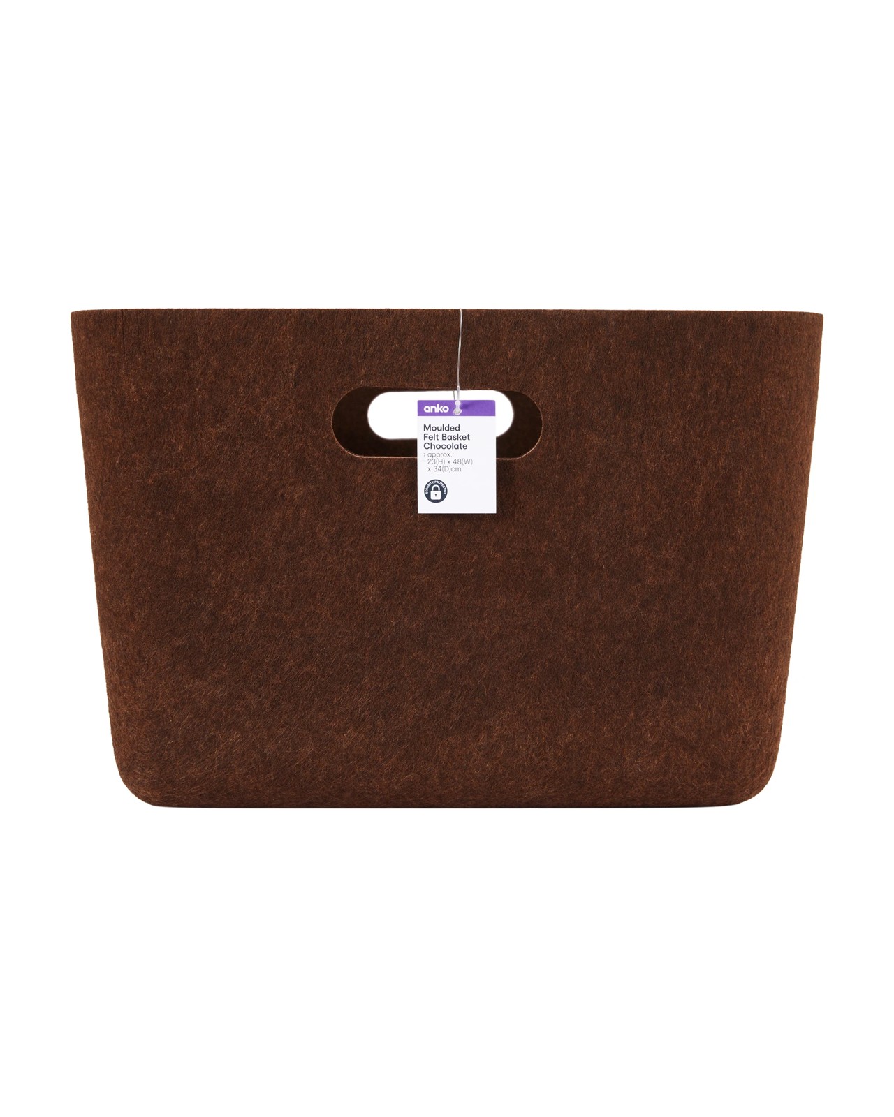 Anko Moulded Felt Basket - Chocolate 5 of 5