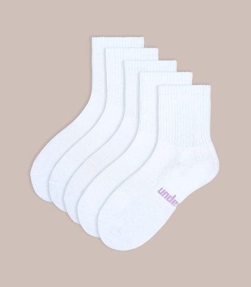 Womens 5 Pack Sports Mid Crew Socks - Underworks