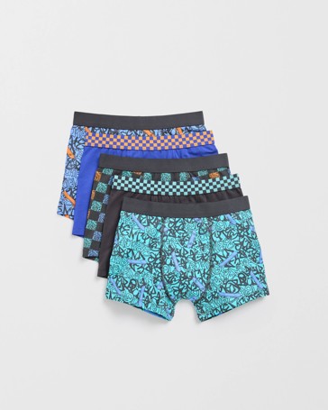 Maxx Cotton 5 Pack Older Boys Trunks