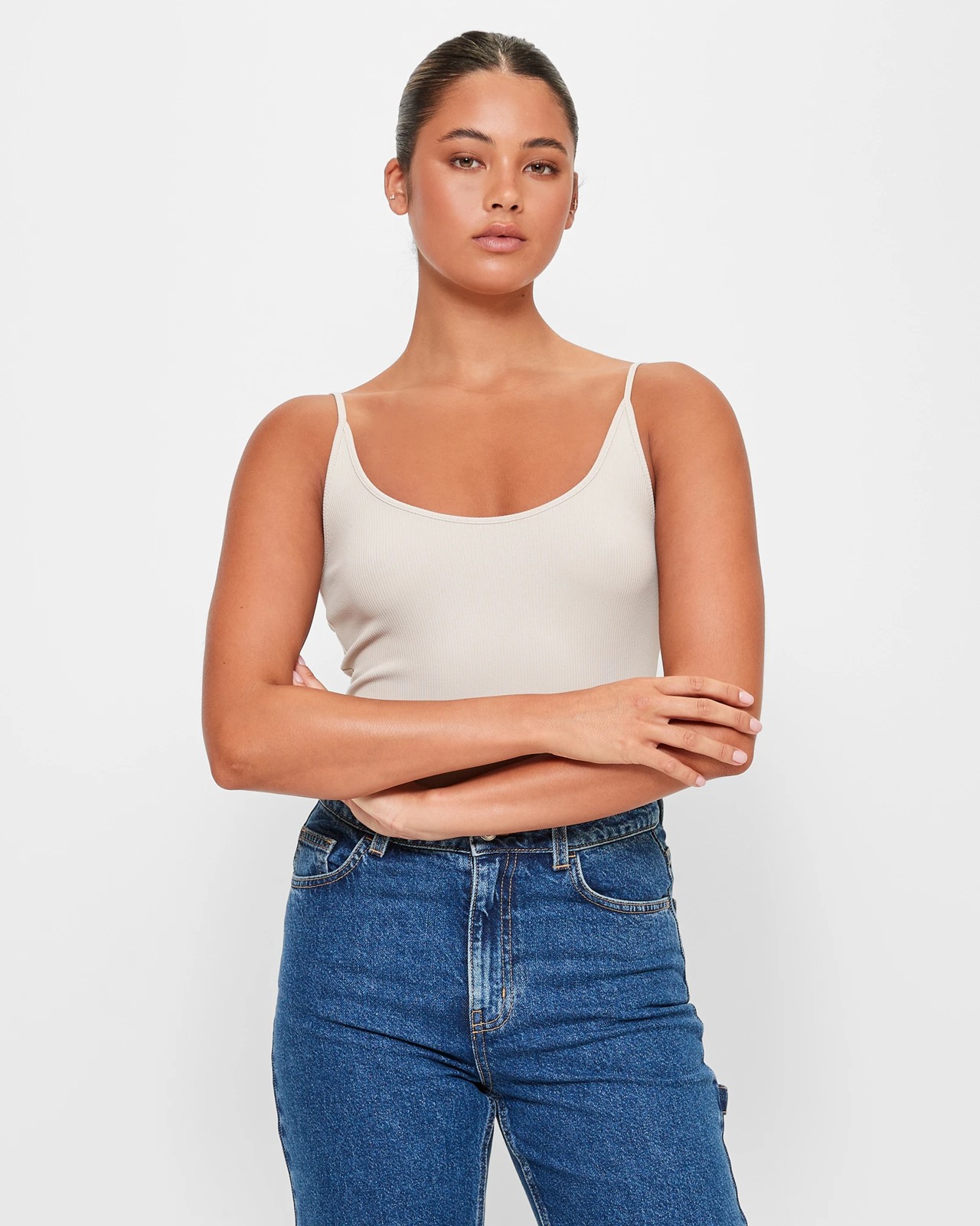 Strappy Scoop Neck Cami