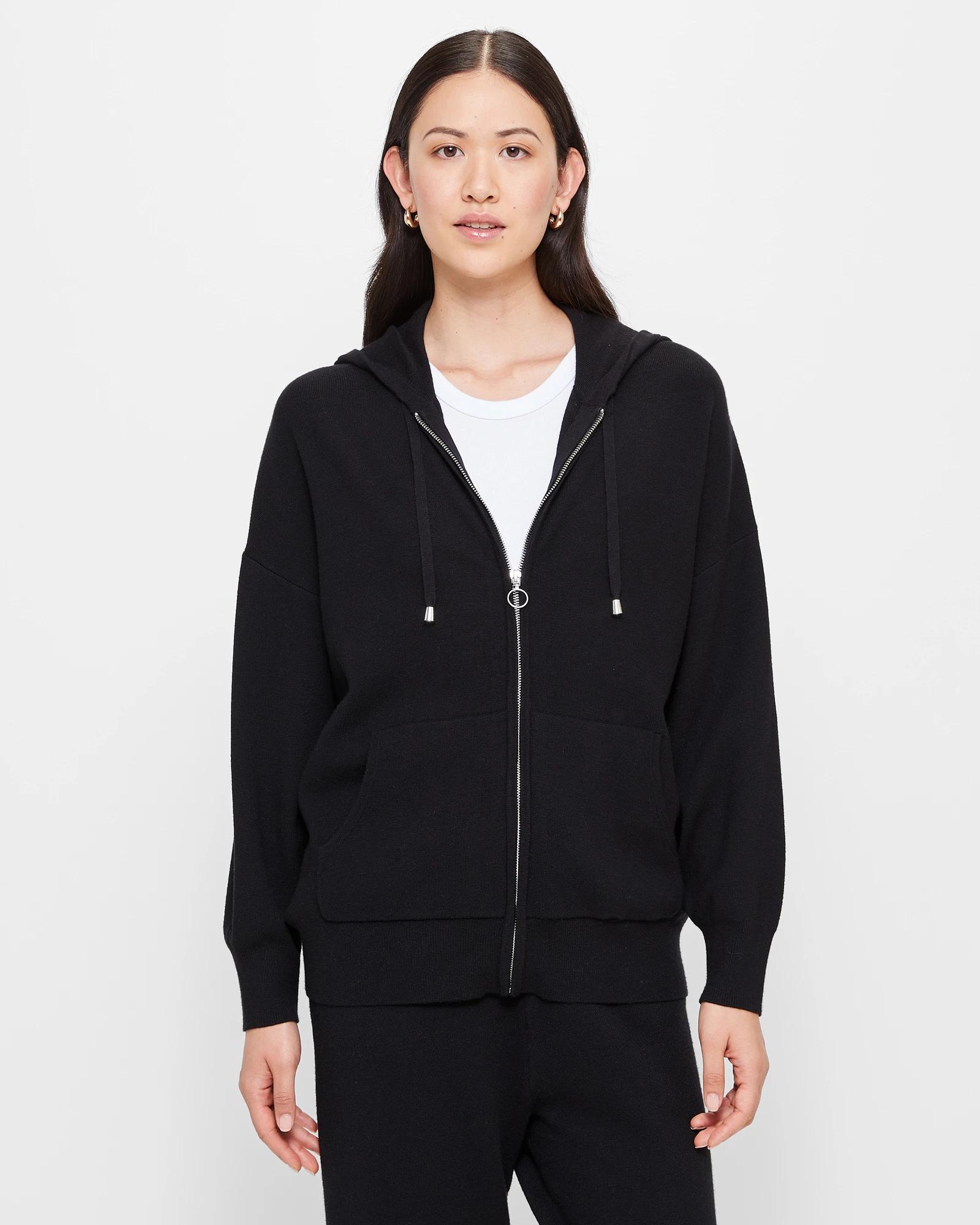 Lounge Viscose Blend Zip Hoodie