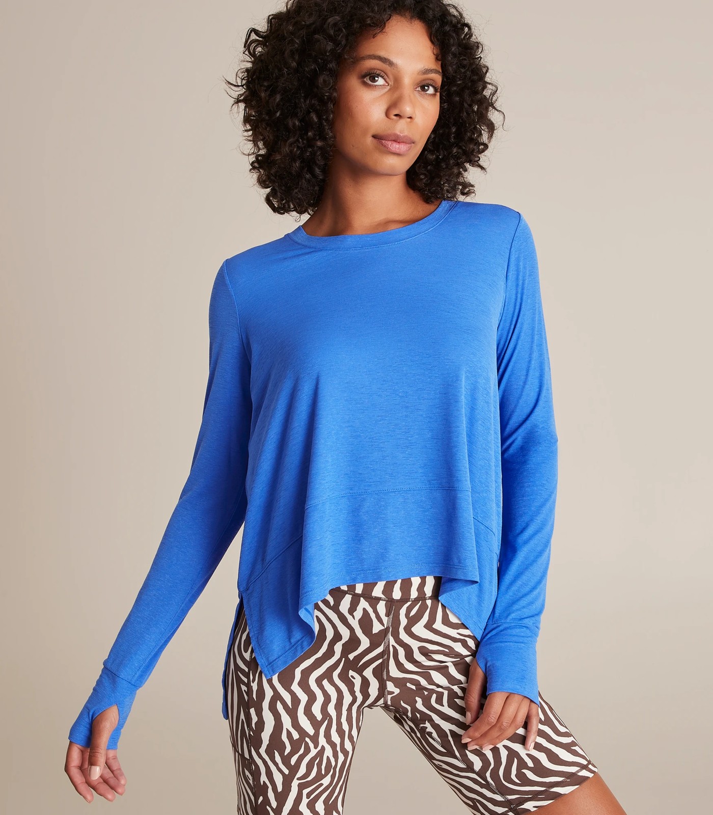 Blue store flowy top