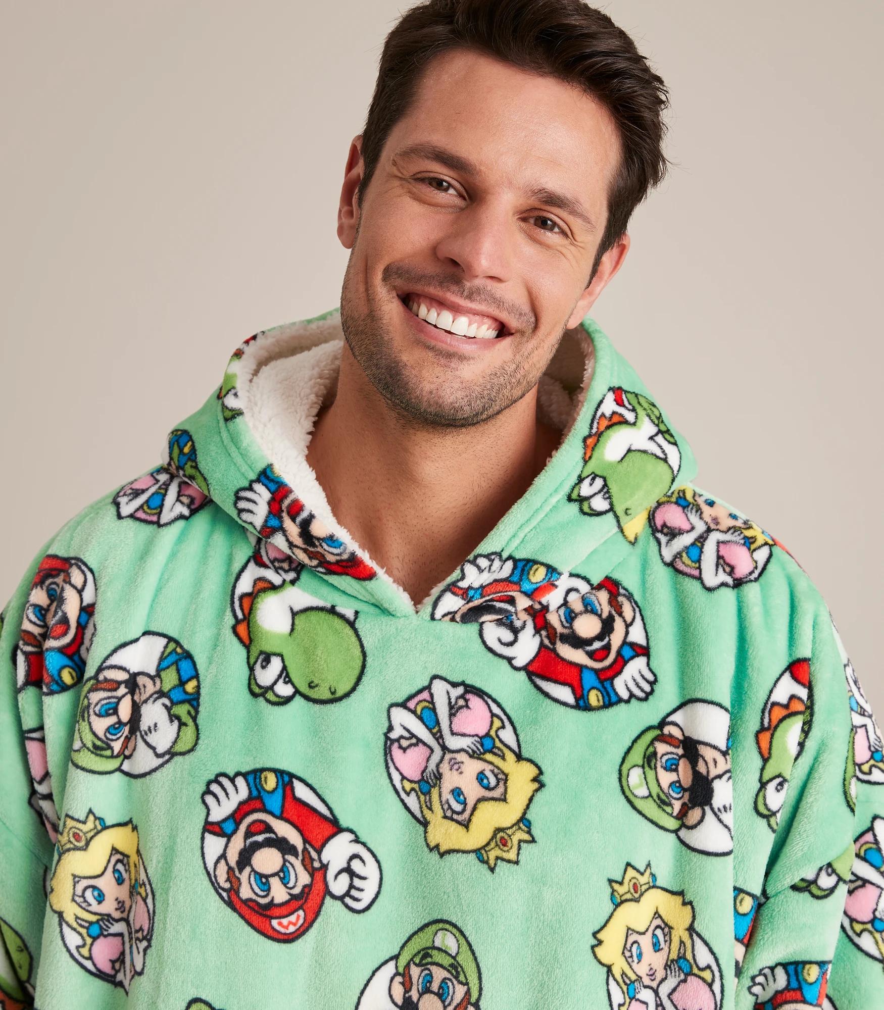 Adult Unisex Super Mario Oversized Fleece Hoodie Target Australia   370 67577309 22 23C289