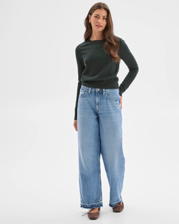 Petites Australian Merino Wool Crew Neck Sweater