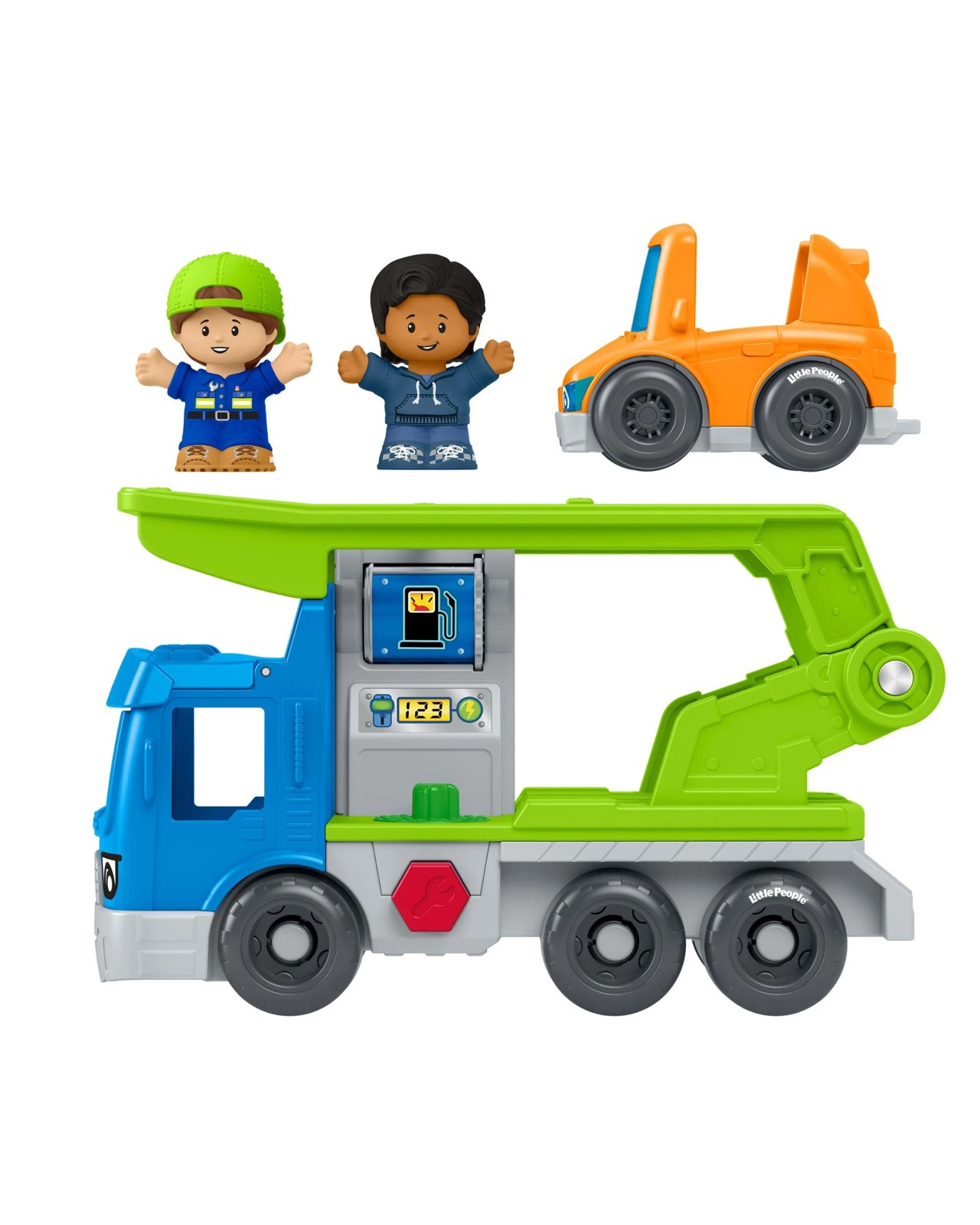 Fisher-Price Little People Load & Roll Hauler Car Carrier Toddler Playset 4 of 5