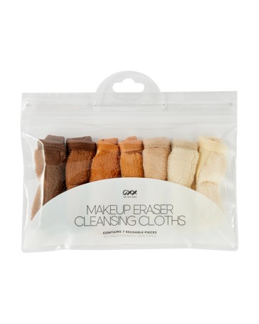 OXX Skincare 7 Pack Makeup Eraser Cleansing Cloths - Brown