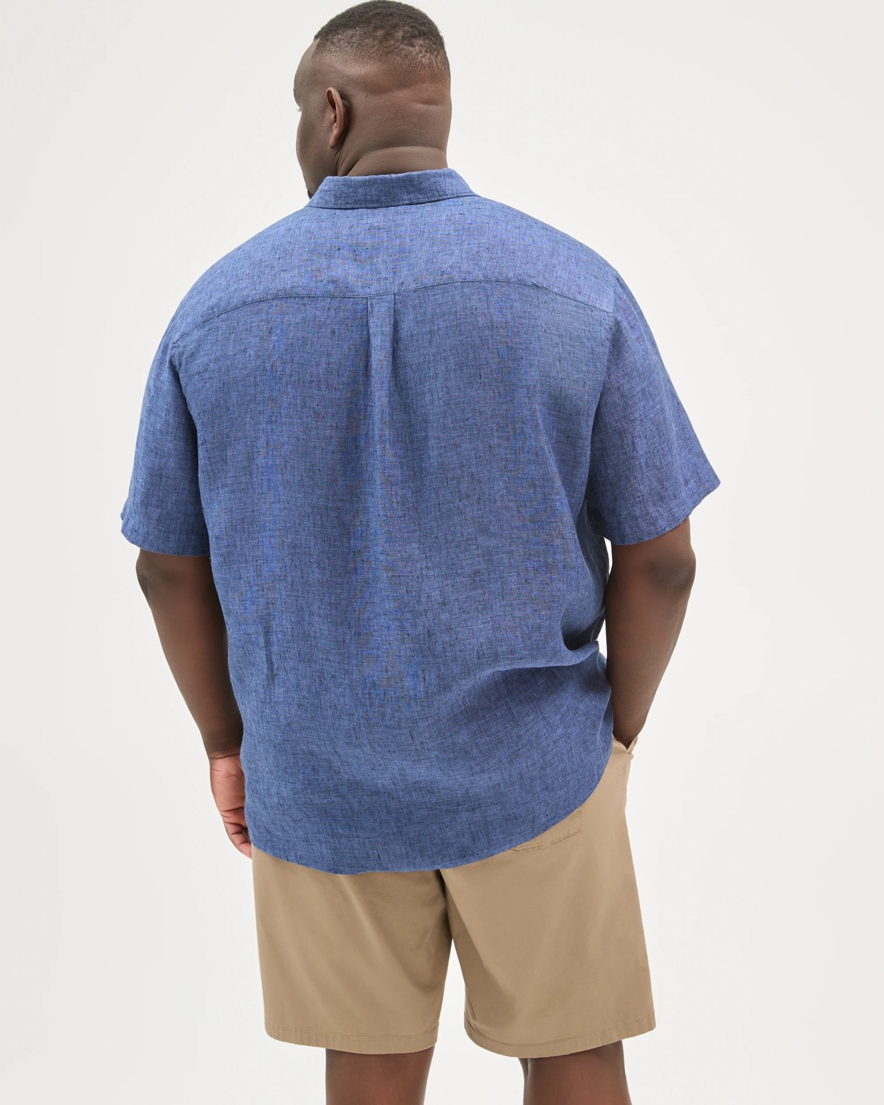 Plus Size European Linen Short Sleeve Shirt 6 of 6