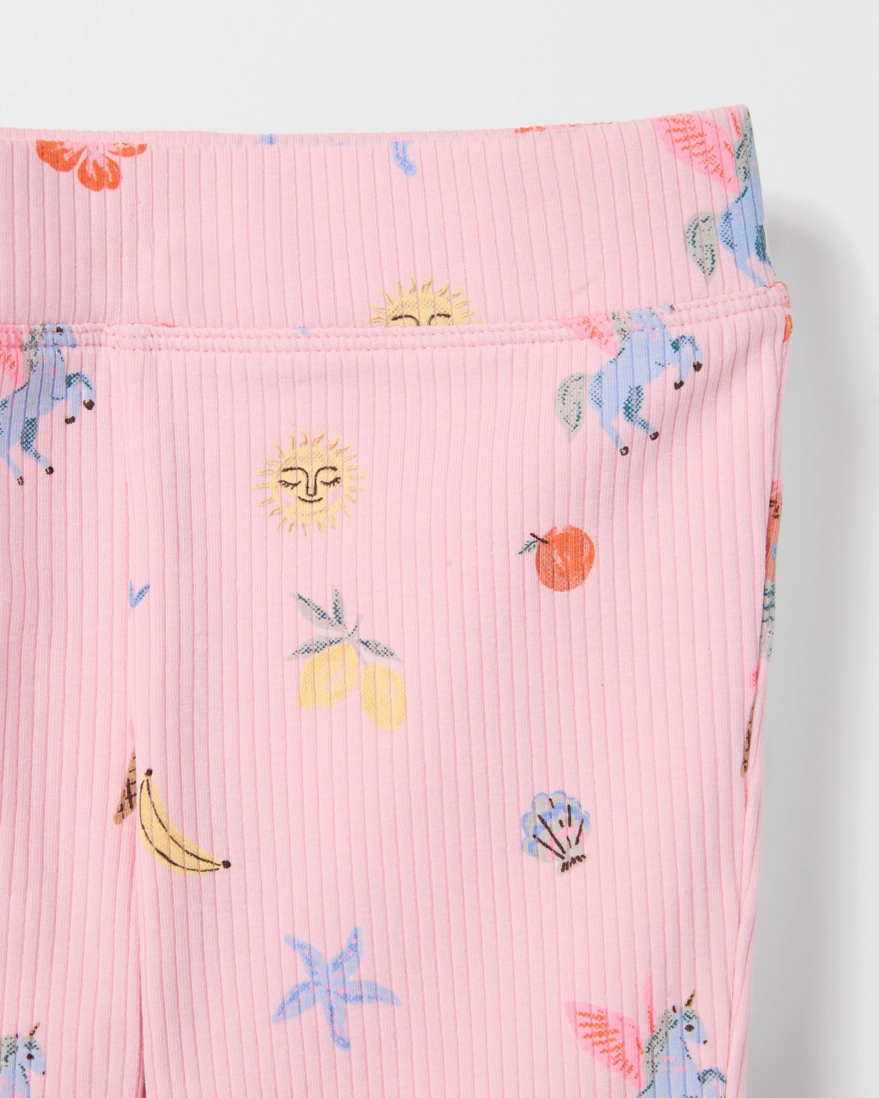 Australian Cotton Bike Shorts - Pink Unicorn & Mermaid AOP 2 of 2