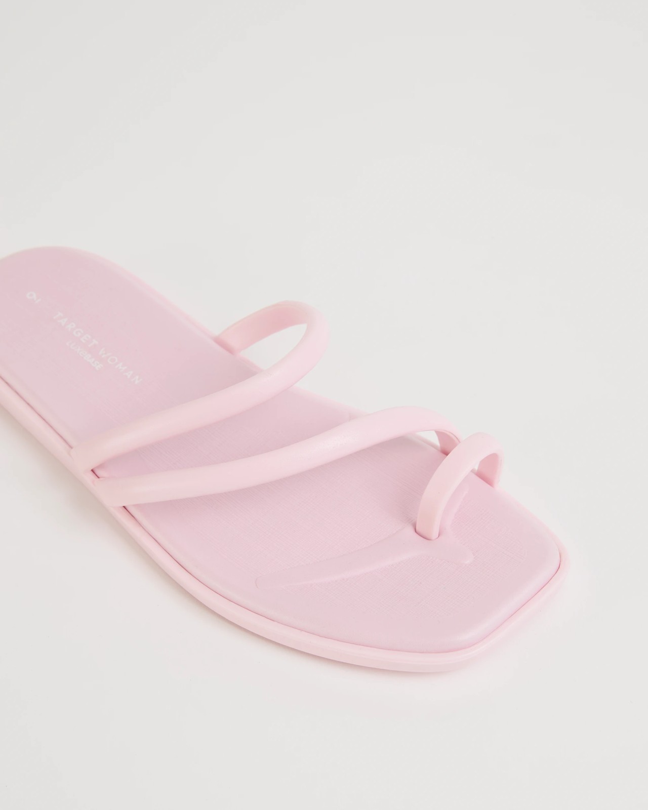 Padded Toe Post Strappy Slides - Pink 3 of 3