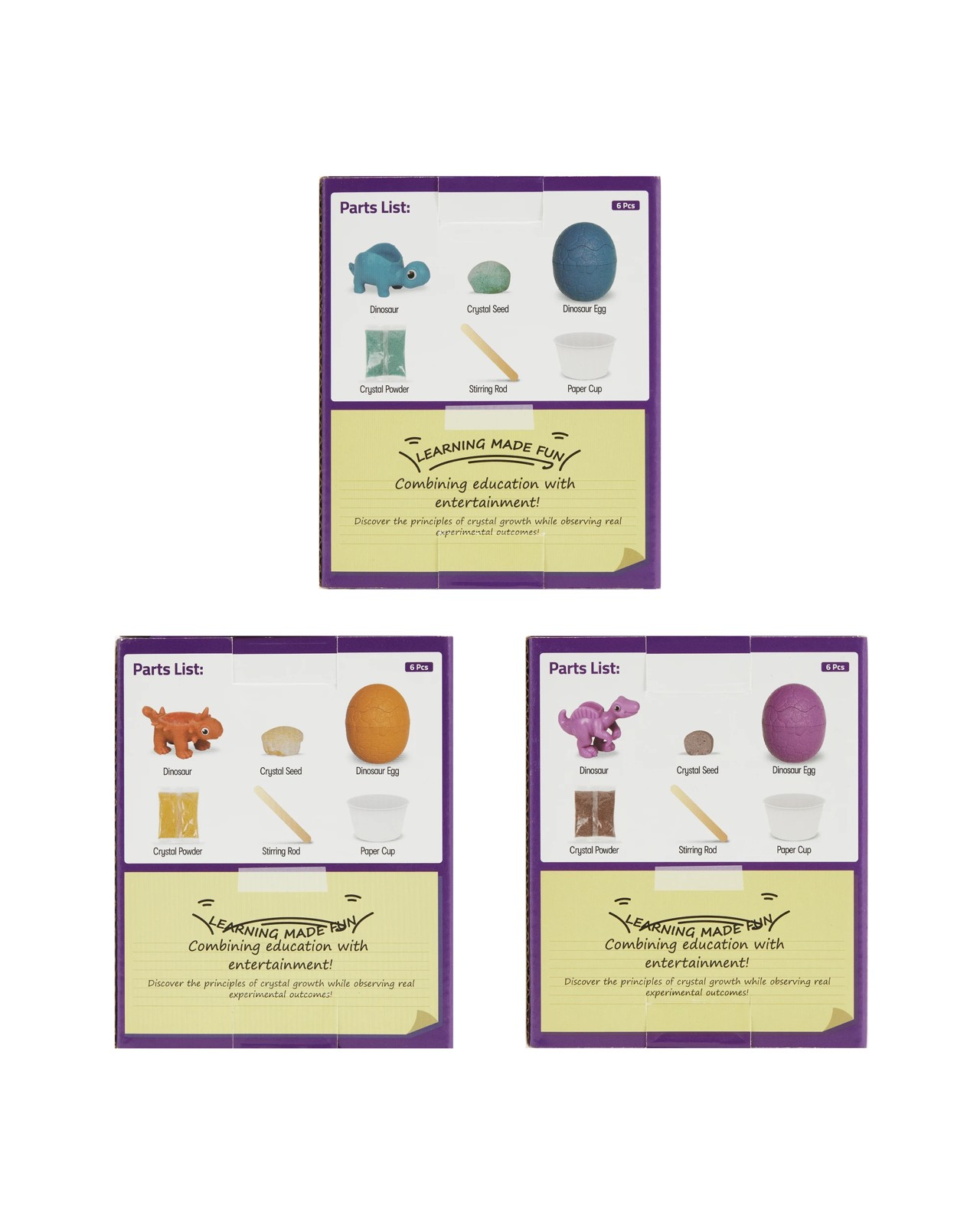 Anko 6 Piece Crystal Dino Eggs - Assorted 3 of 3