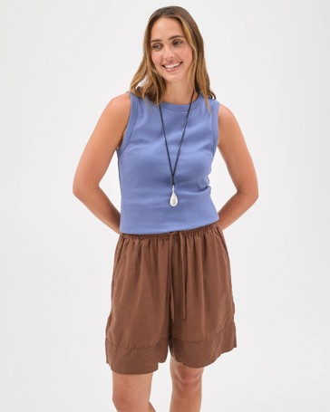 European Linen Long Shorts