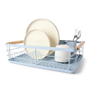 Anko Blue Wooden Handle Dish Rack product image