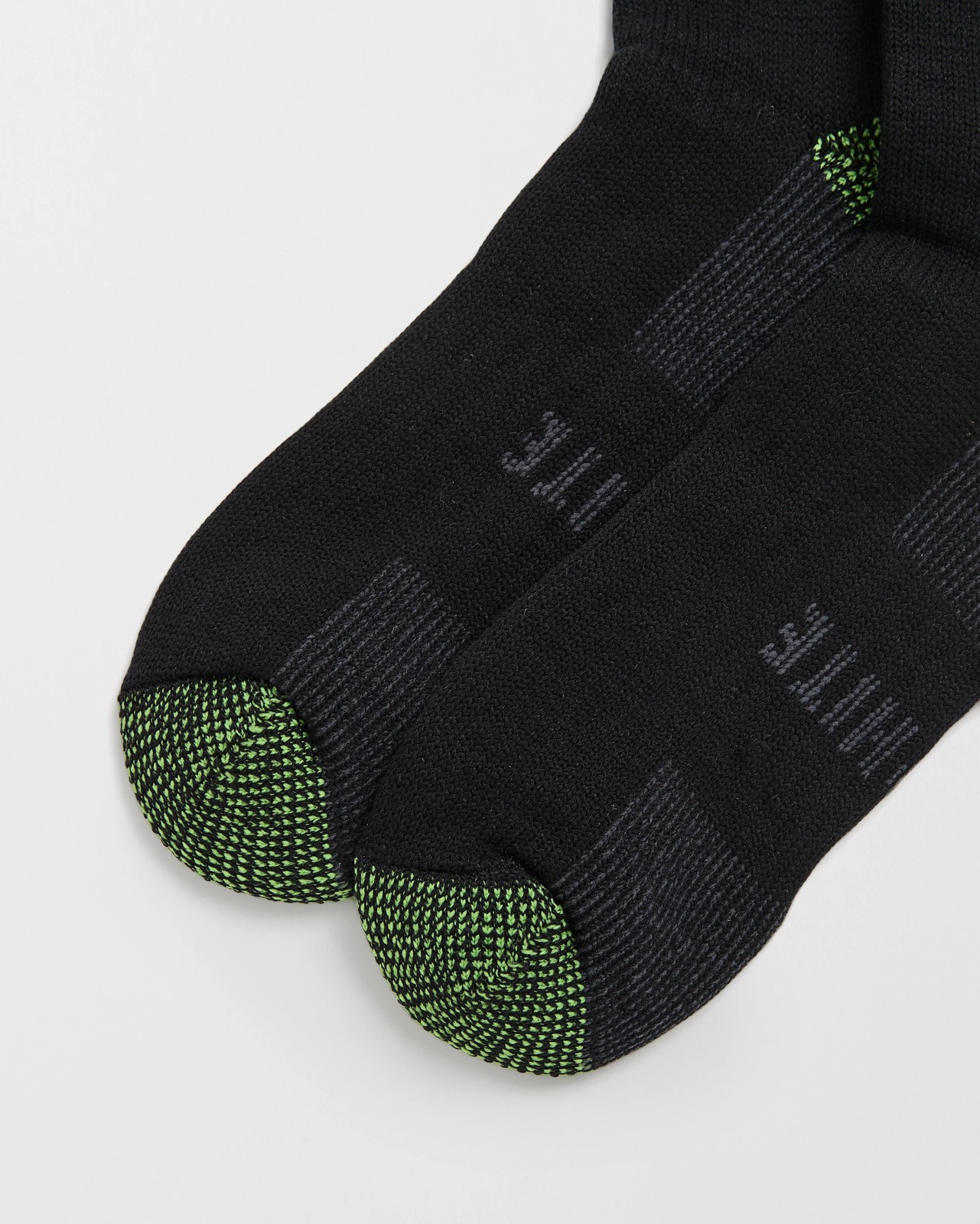 Graphite Wool Blend 2 Pack Crew Work Socks - Black 2 of 3