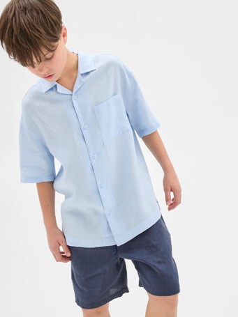 European Linen Short Sleeve Shirt