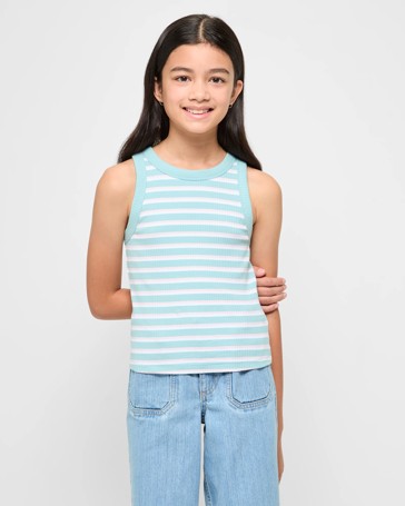 Australian Cotton Racer Back Rib Tank