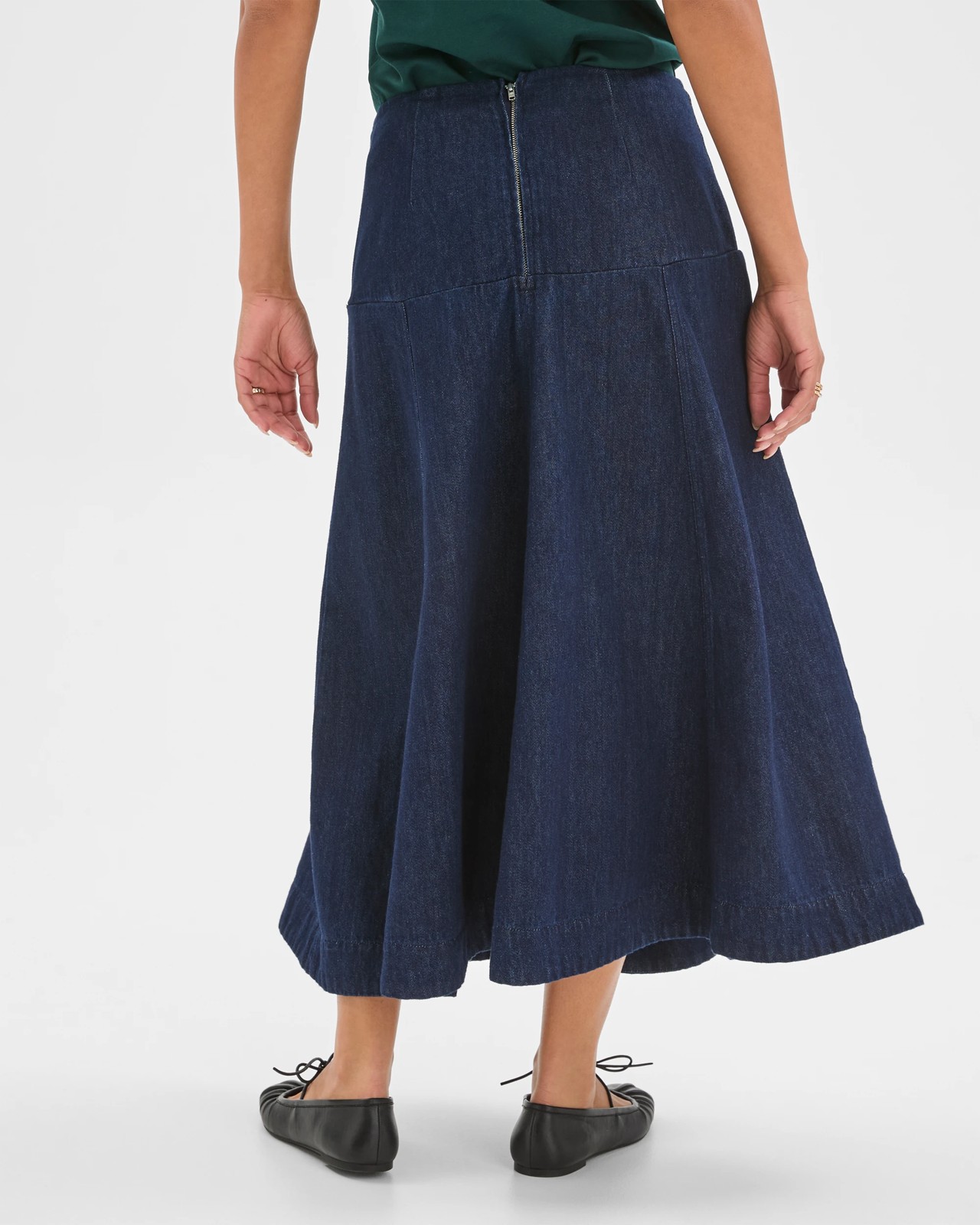 Panelled Denim Maxi Skirt 5 of 5