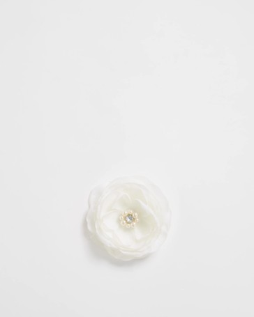 Faux Pearl Centre Flower Clip