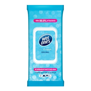 Wet Ones Be Fresh Wipes - 40 Pack