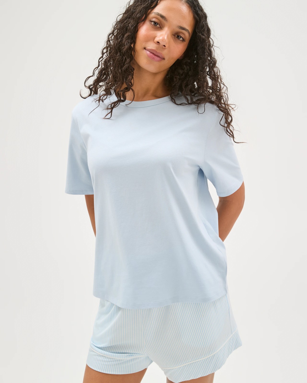 Australian Cotton Sleep Core T-Shirt - Skyway Blue 3 of 6
