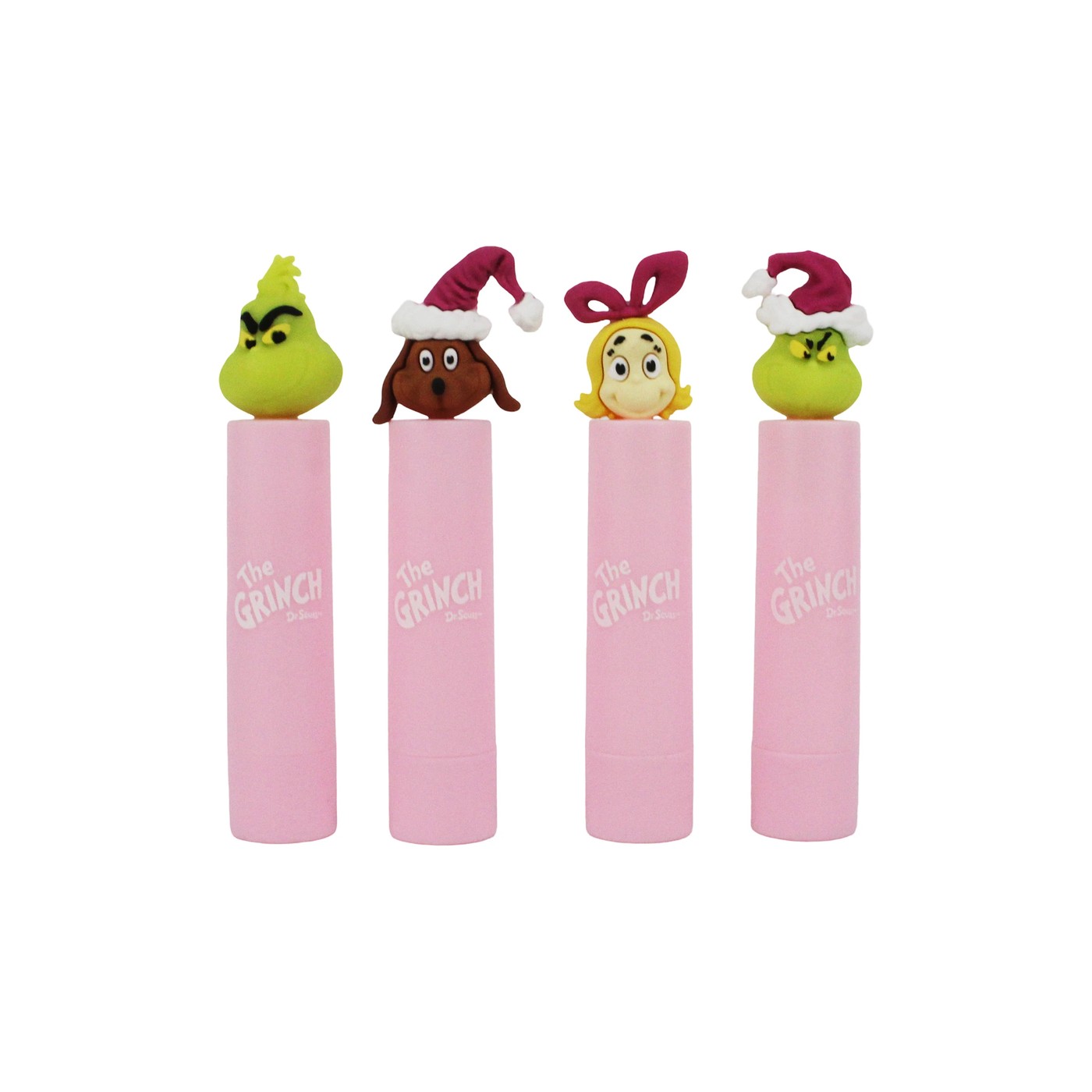 The Grinch 4 Pack Lip Balm Set - Caramel, Cherry, Strawberry and Marshmallow Scented 2 of 4