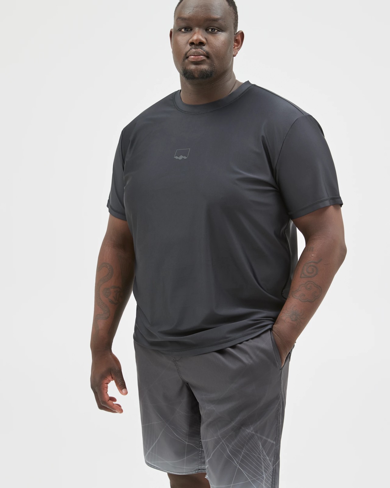 Plus Size Short Sleeve Swim Rash Vest 4 of 5